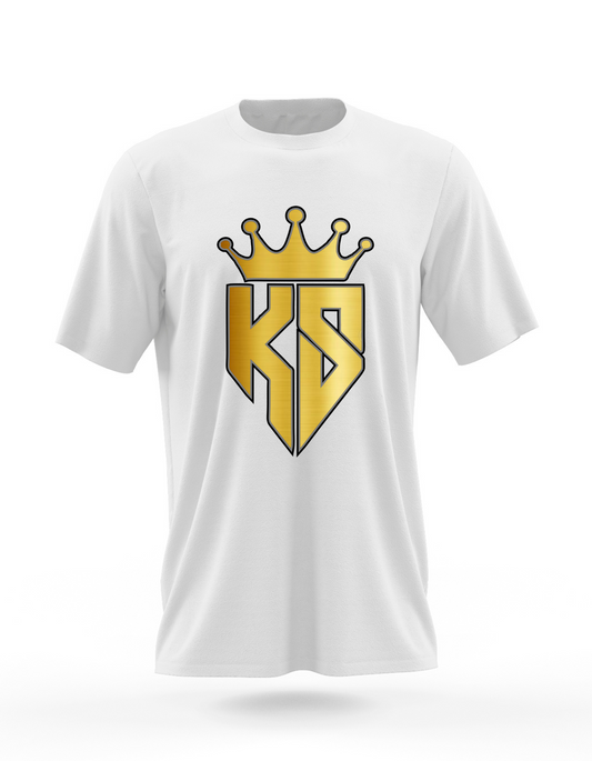 'Crowned King Smasher' white T-Shirt